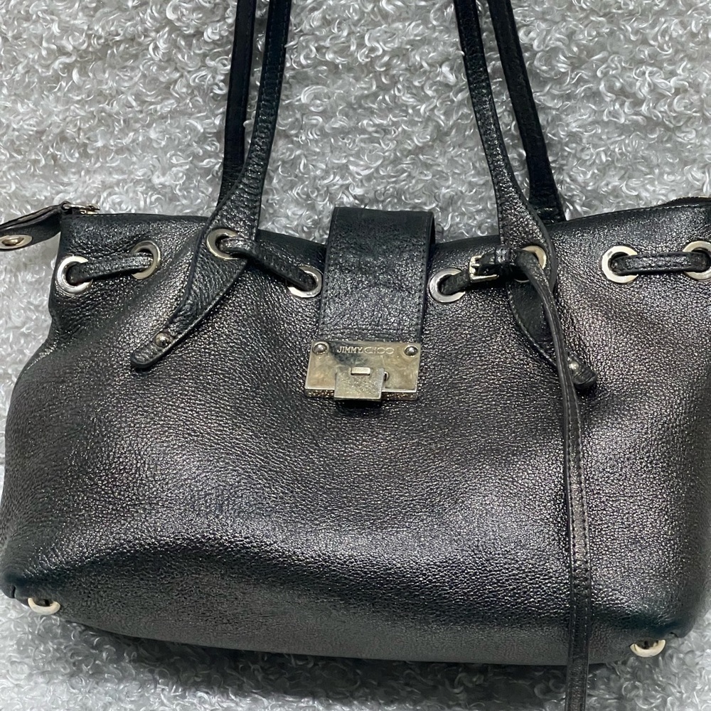 JIMMY CHOO Leather Gold Metallic Handbag